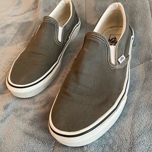 Vans Men's Charcoal Slip-On Sneakers
